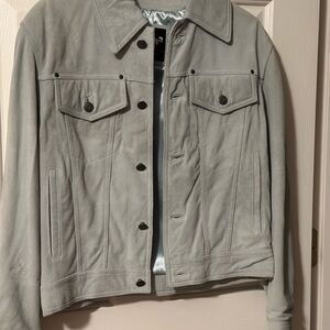 Wilsons Leather Gray Shirt Jacket